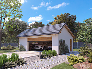 Projekt domu Garaż G17