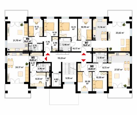 Projekt domu Akant 3 - rzut piętra