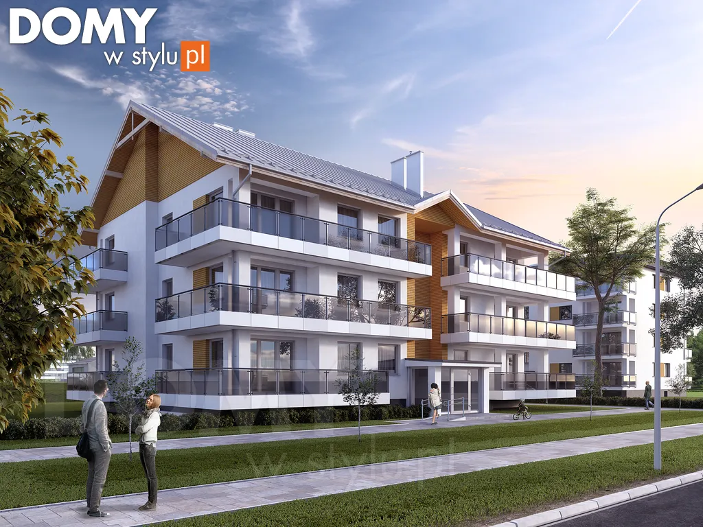 Projekt domu wielorodzinnego Akant 4 - wizualizacja frontowa