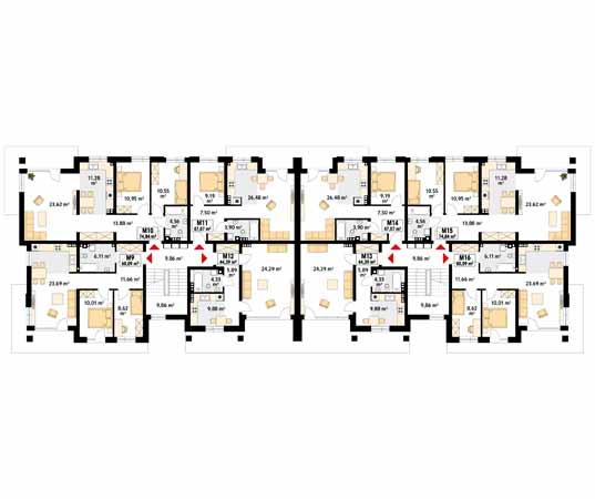 Projekt domu Akant 5 - rzut piętra