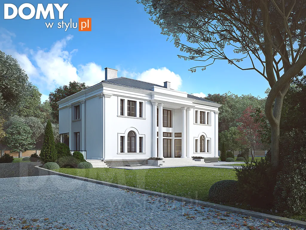 Projekt domu piętrowego Amadeusz 2 - wizualizacja frontowa