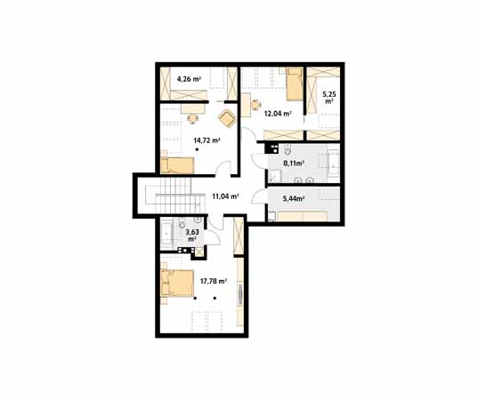 Projekt domu Ariel 7 - rzut poddasza