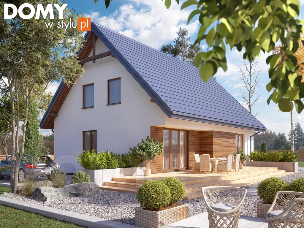 Nowoczesny projekt domu z poddaszem Arion 2 - wizualizacja frontowa