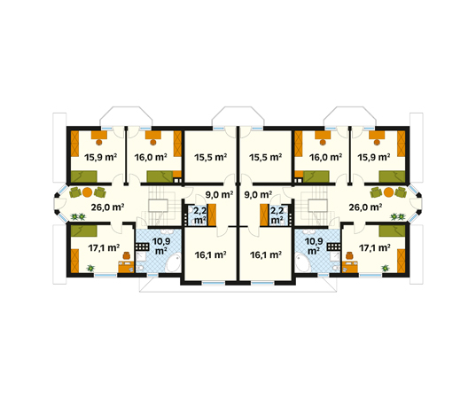 Projekt domu Astra - rzut poddasza