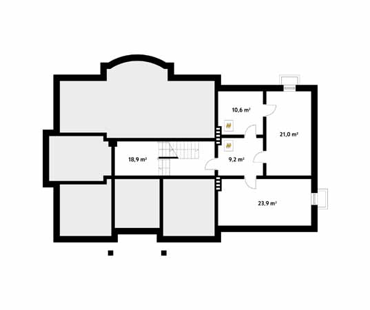 Projekt domu Bachus 5 - rzut piwnicy