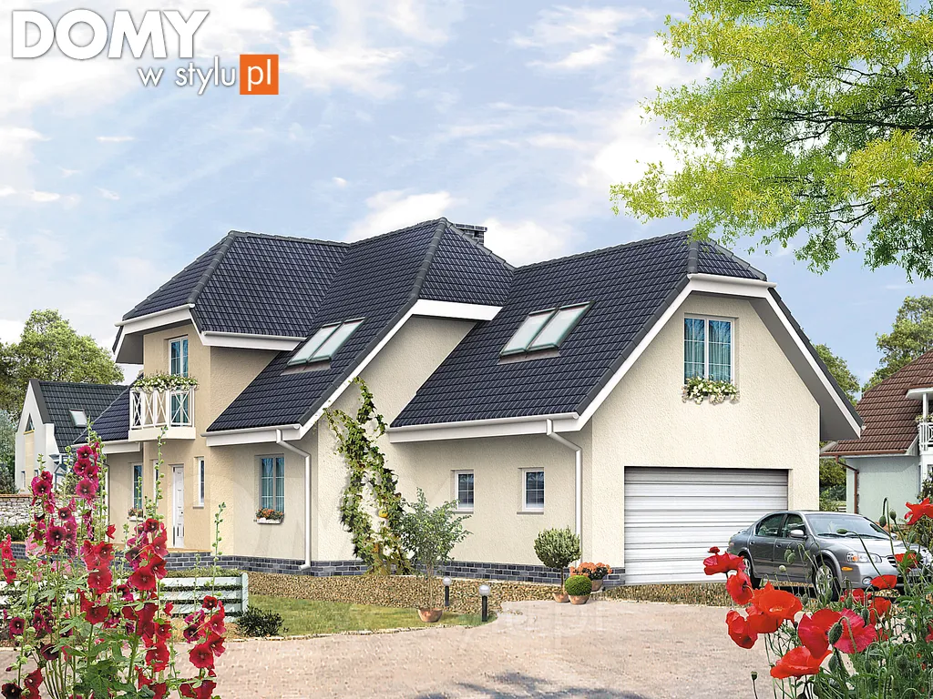 Projekt domu Batuta 4 - wizualizacja frontowa