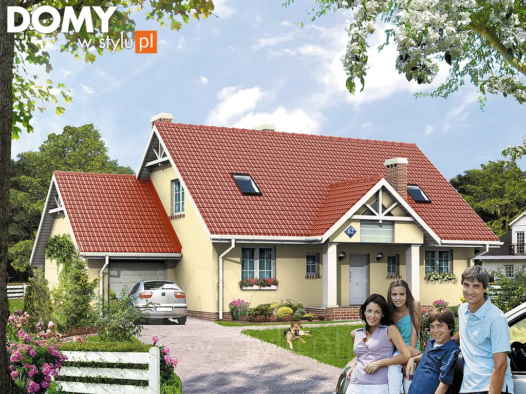 Projekt domu Bemol 3 - wizualizacja frontowa