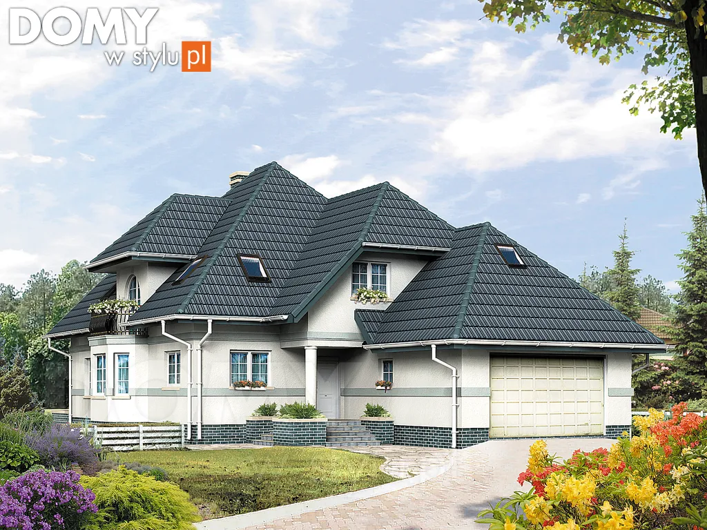 Projekt domu Bora 3 - wizualizacja frontowa