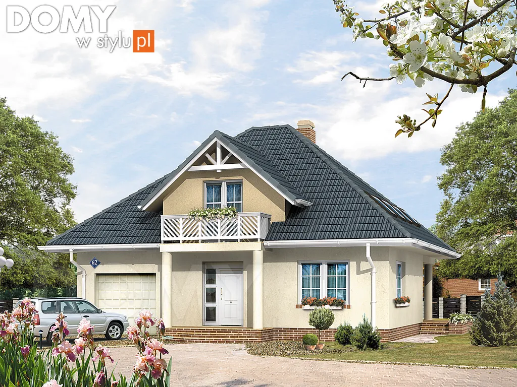 Projekt domu Boston 3 - wizualizacja frontowa