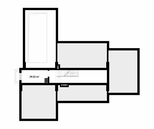 Projekt domu Bursztyn 2 - rzut piwnicy