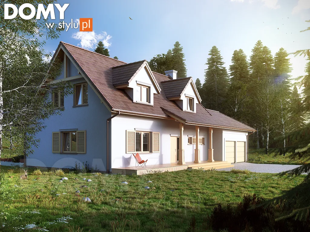 Projekt domu z poddaszem Combo 2 - wizualizacja frontowa