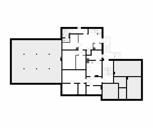 Projekt pensjonatu Cykada 5 - rzut piwnicy