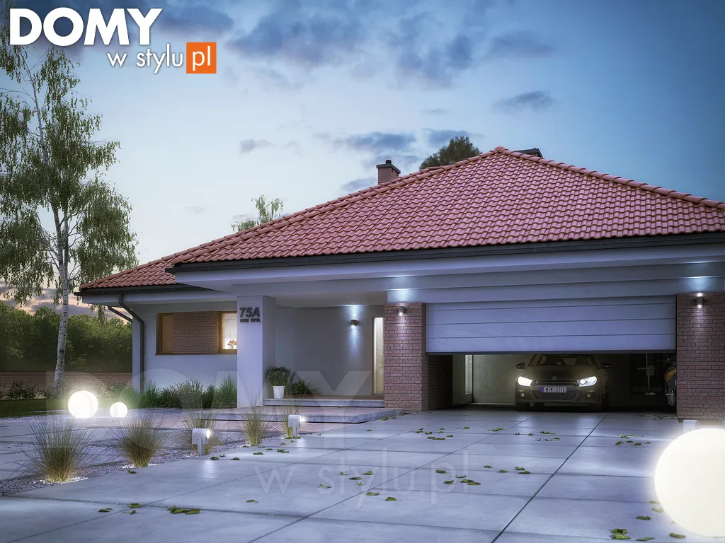 Nowoczesny projekt domu z poddaszem Decyma 8 - wizualizacja frontowa