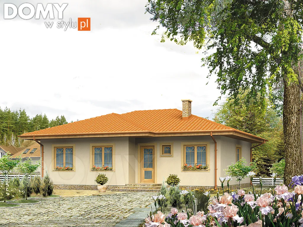 Projekt domu Dorota - wizualizacja frontowa