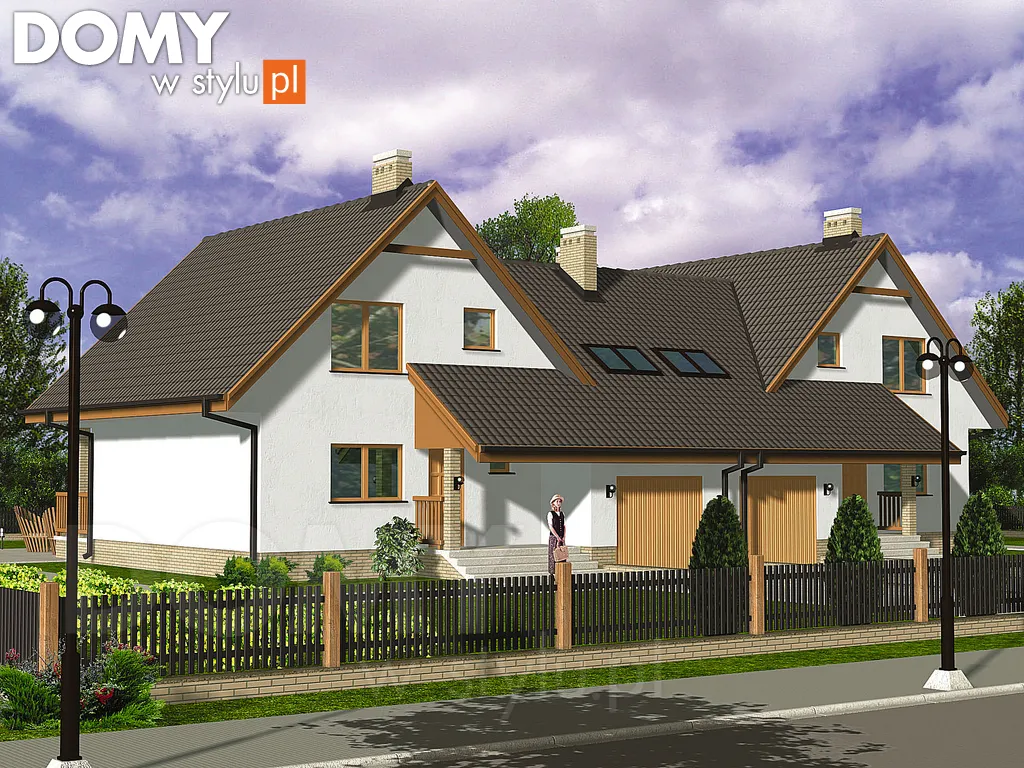 Projekt domu Duet - wizualizacja frontowa