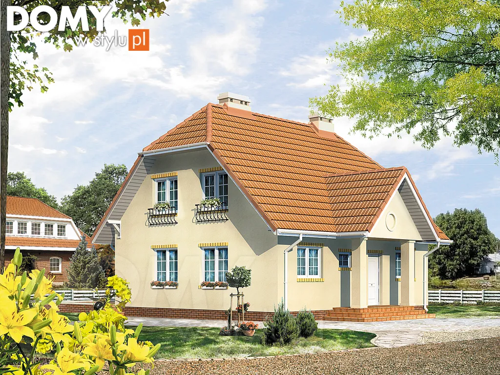 Projekt domu Echo - wizualizacja frontowa