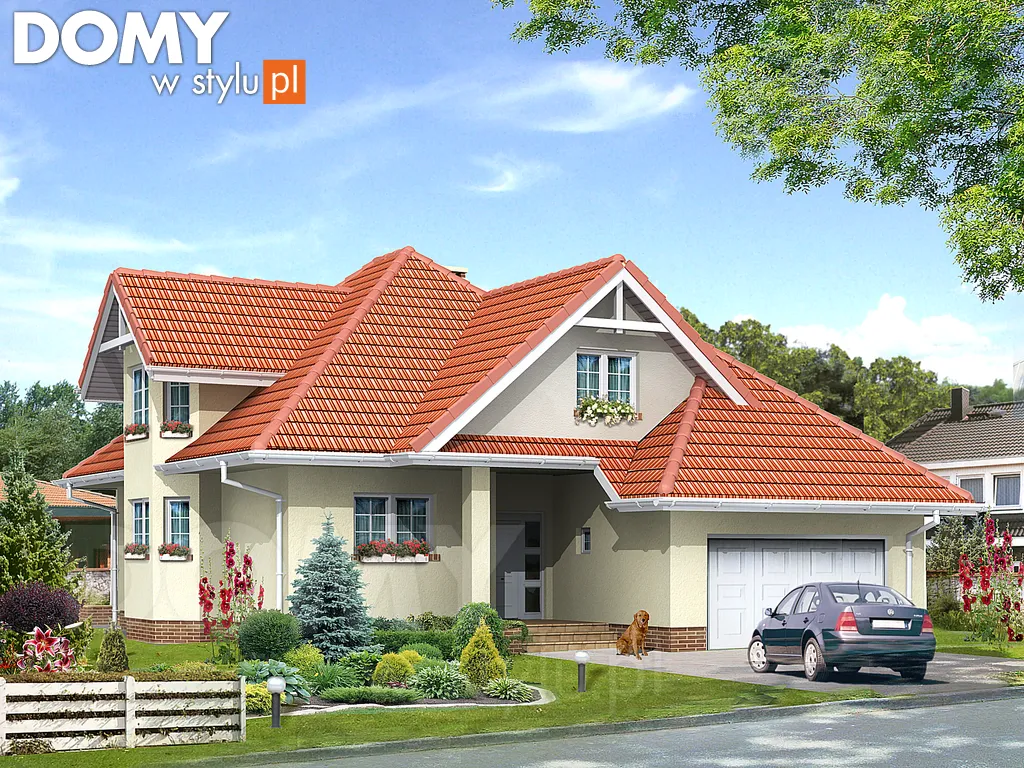 Projekt domu Forte 3 - wizualizacja frontowa