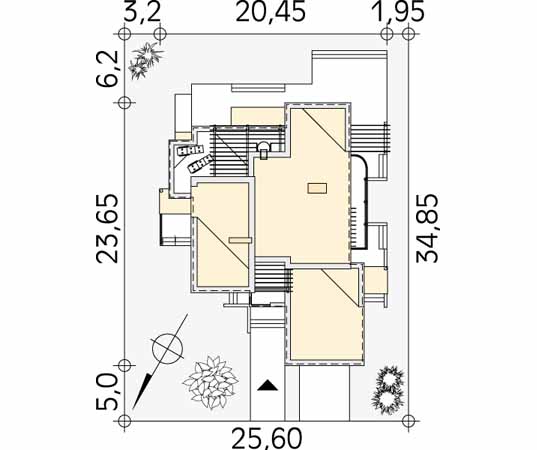Projekt domu Freya 2 - usytuowanie na działce