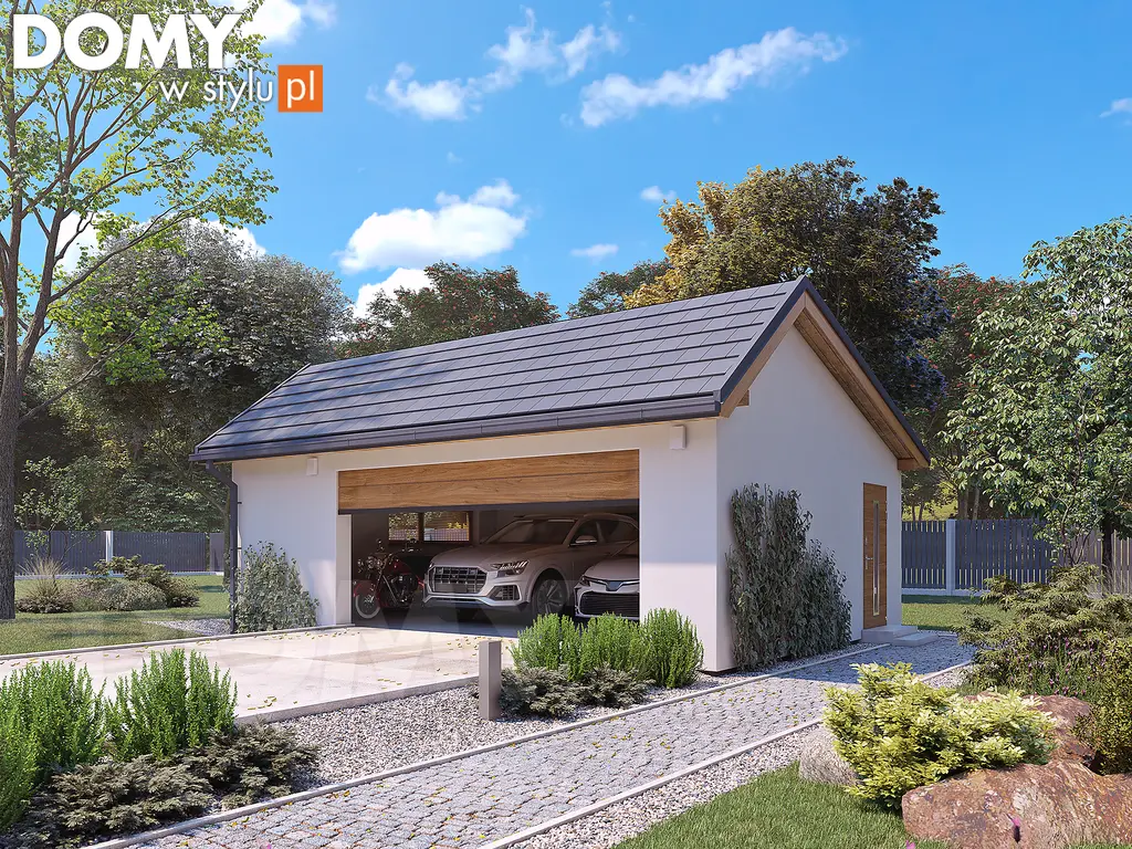 Projekt domu Garaż G17 - wizualizacja frontowa
