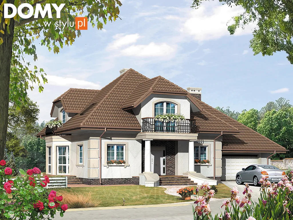 Projekt domu Goplana - wizualizacja frontowa