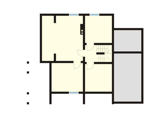 Projekt domu Grab dr-C - rzut piwnicy