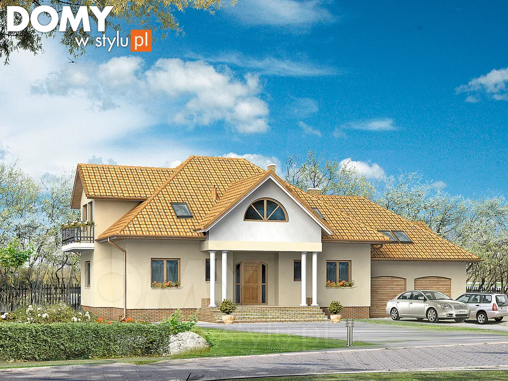 Projekt domu Gracja - wizualizacja frontowa