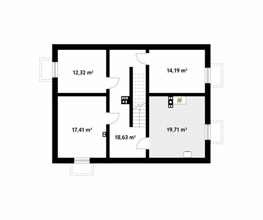 Projekt domu Jagodowy dr-S - rzut piwnicy