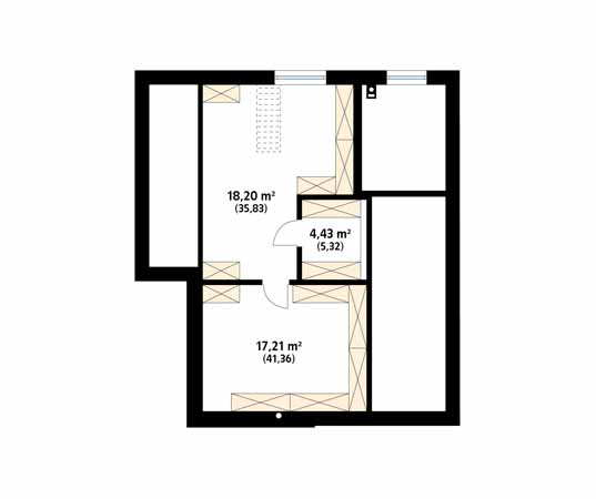 Projekt domu Kalatea - rzut poddasza