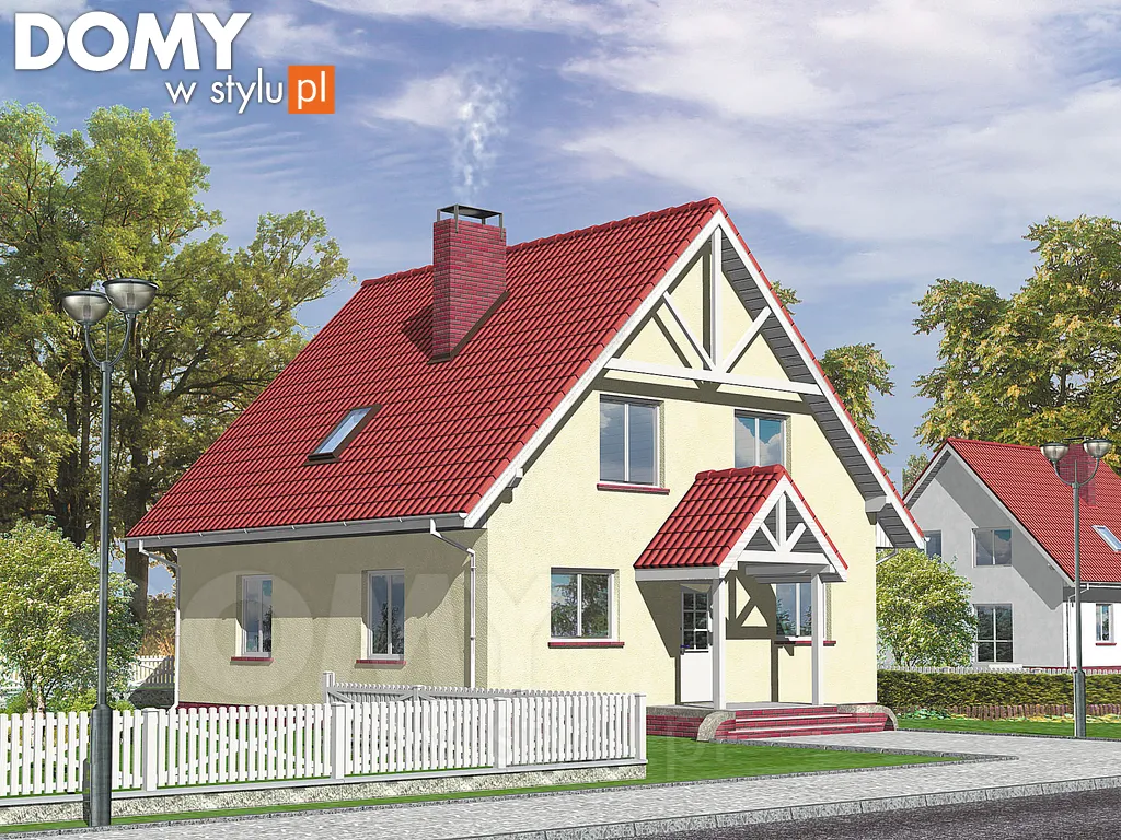 Projekt domu Kalina - wizualizacja frontowa