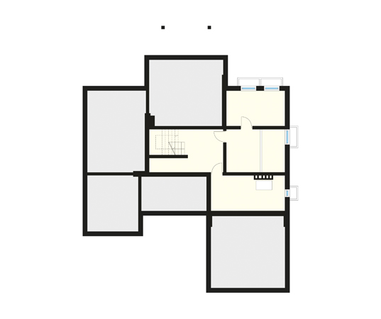 Projekt domu Kaprys 2 - rzut piwnicy