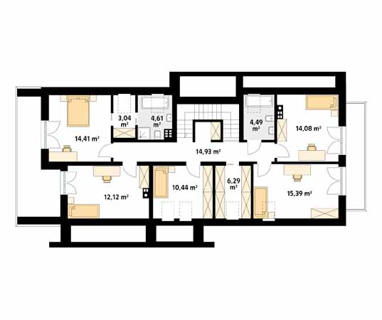 Projekt domu Karmin 2 - rzut poddasza
