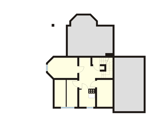 Projekt domu Koncert - rzut piwnicy