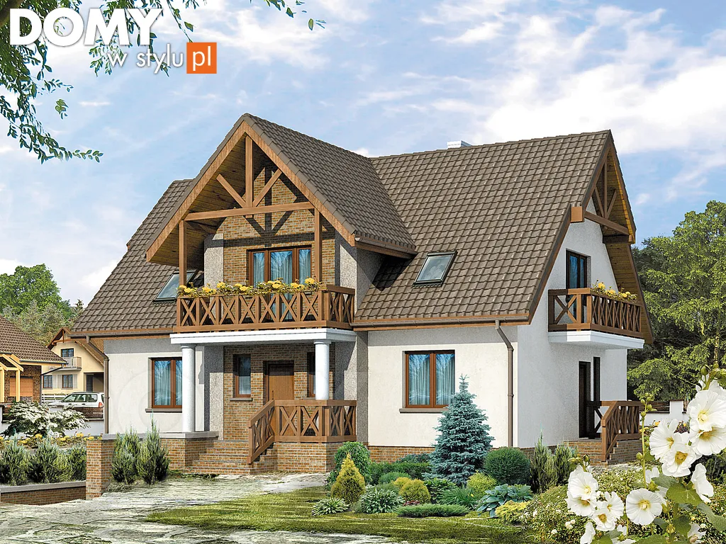 Projekt domu Kora - wizualizacja frontowa