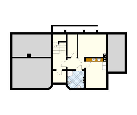 Projekt domu Korona - rzut piwnicy