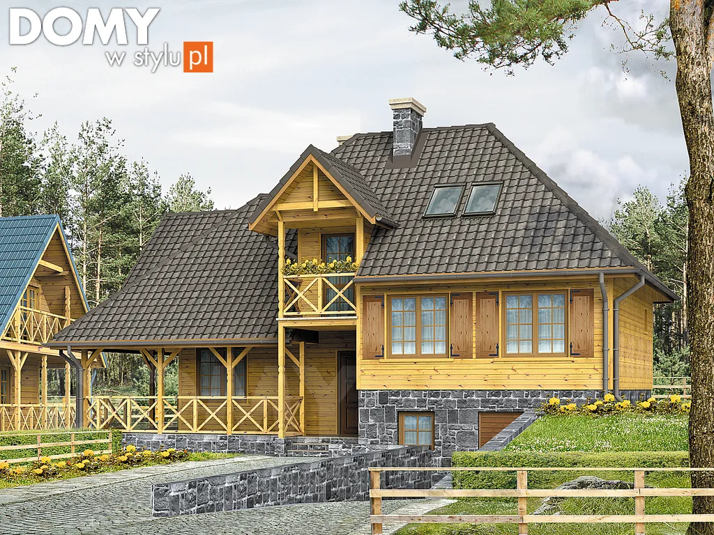 Projekt domu Krakowiak dr-S - wizualizacja frontowa