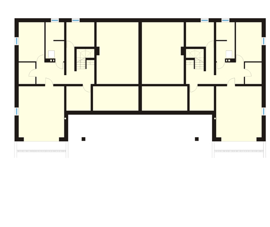 Projekt domu Kwartet - rzut piwnicy