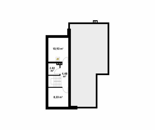 Projekt domu Lara 6 - rzut piwnicy