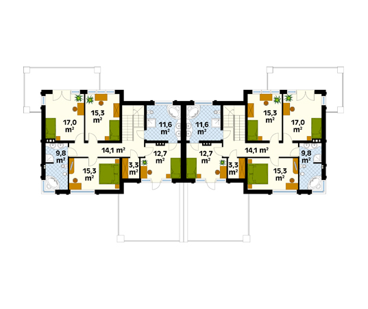 Projekt domu Largo - rzut poddasza