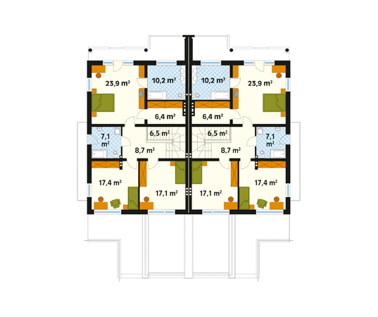 Projekt domu Larus - rzut poddasza