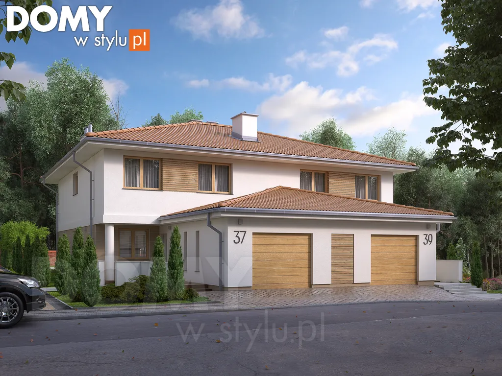 Nowoczesny projekt domu Larus 4 - wizualizacja frontowa