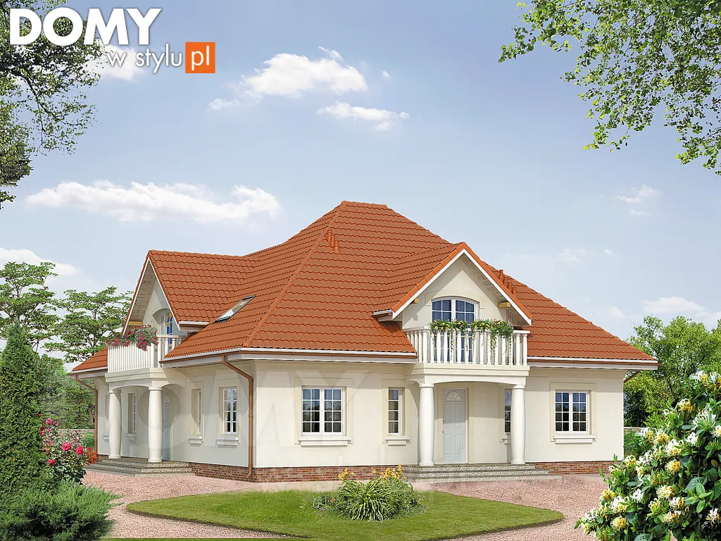 Projekt domu Lawa - wizualizacja frontowa