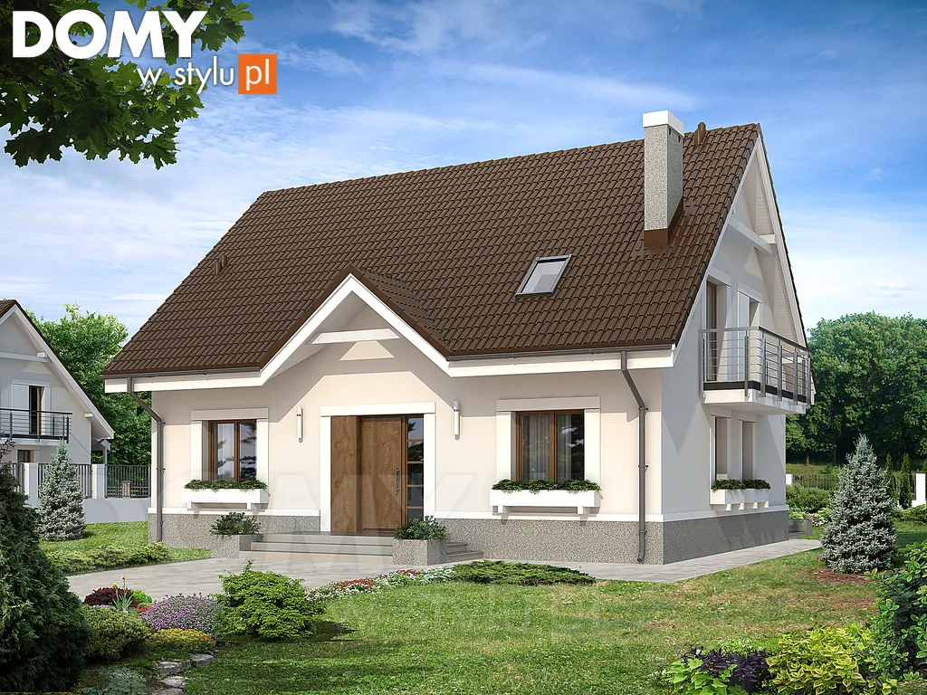 Projekt domu Lawenda - wizualizacja frontowa
