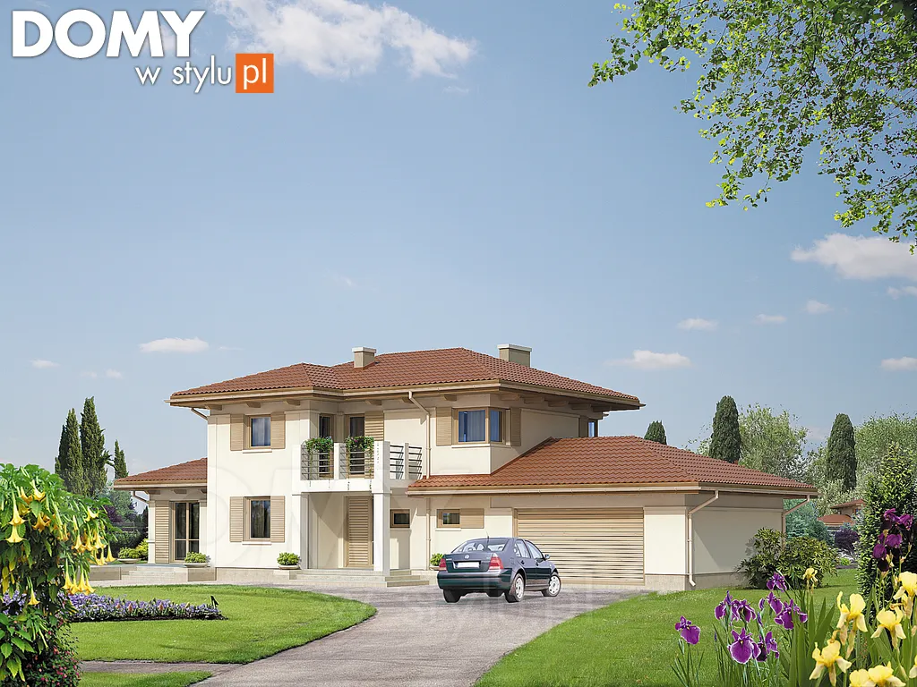 Projekt domu piętrowego Legenda 2 - wizualizacja frontowa