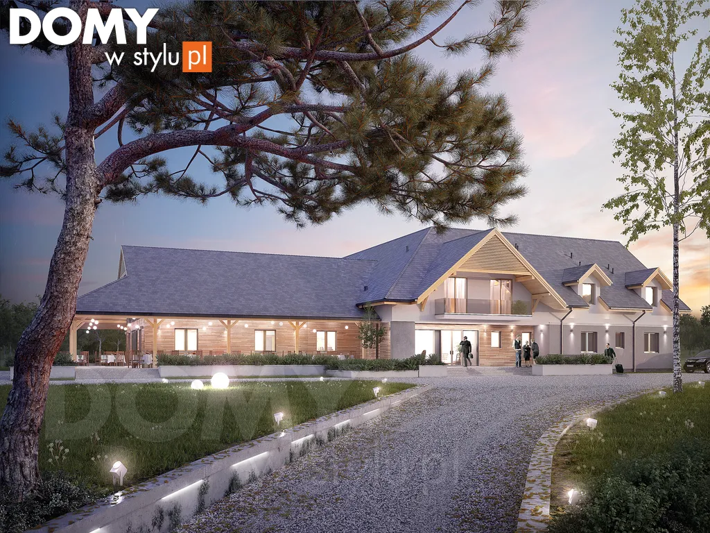 Projekt domu Libera - wizualizacja frontowa