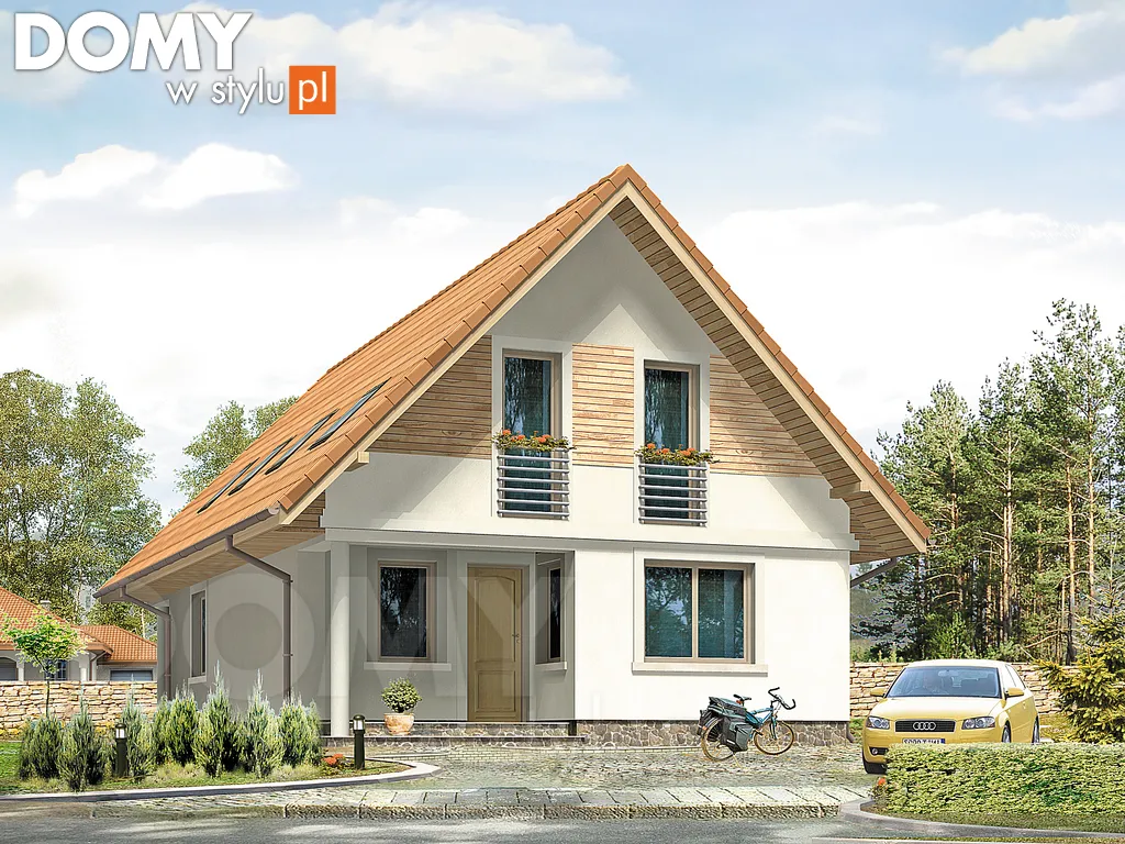 Projekt domu Lupus - wizualizacja frontowa