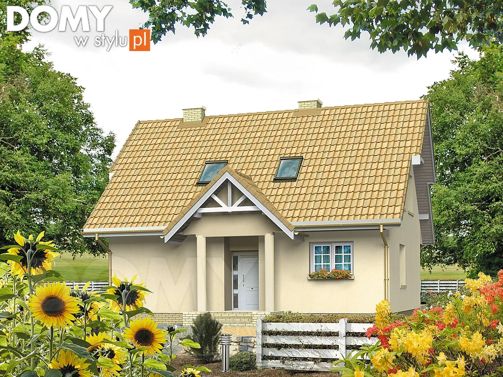 Projekt domu Maciejka - wizualizacja frontowa