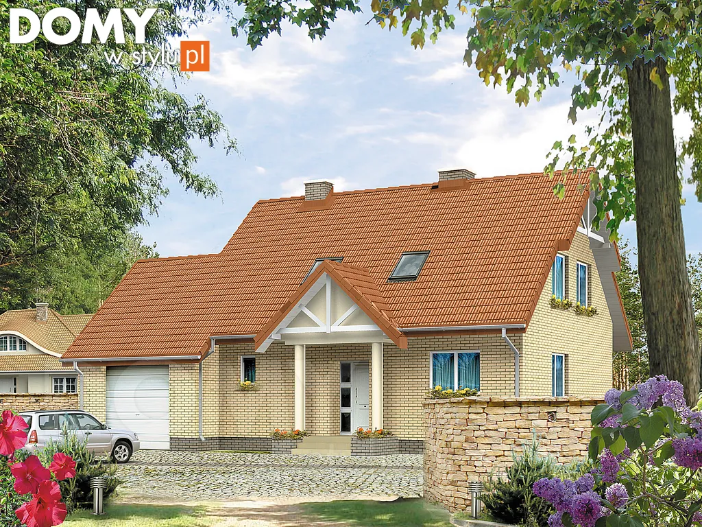 Projekt domu Maciejka 2 - wizualizacja frontowa