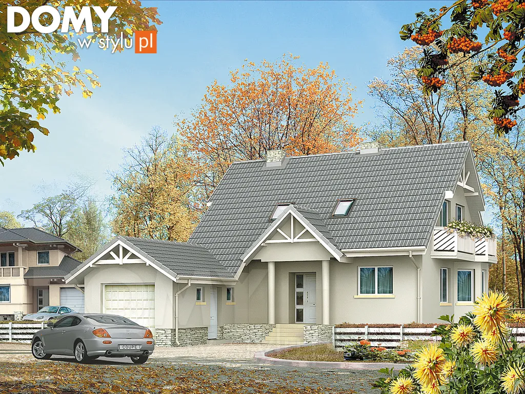 Projekt domu Maciejka 3 - wizualizacja frontowa