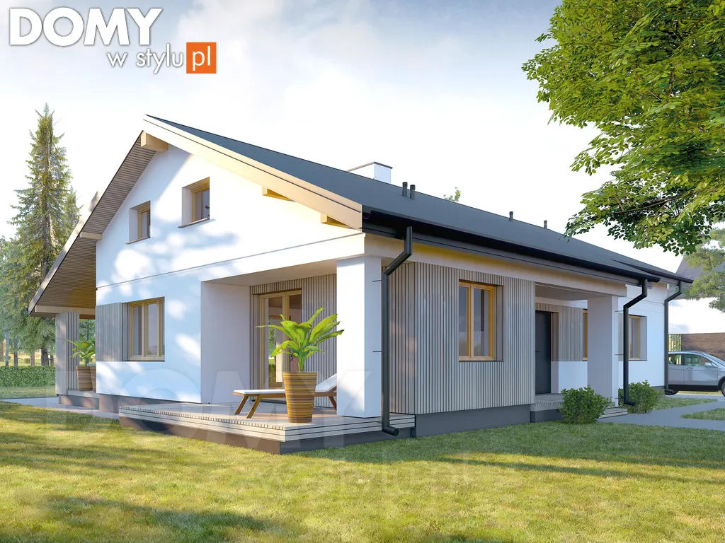 Nowoczesny projekt domu parterowego Malmo 3 - wizualizacja frontowa