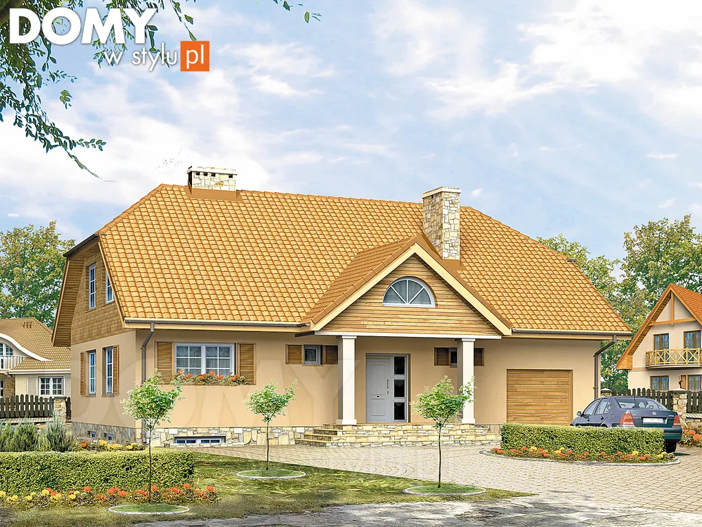 Projekt domu Muzyka - wizualizacja frontowa